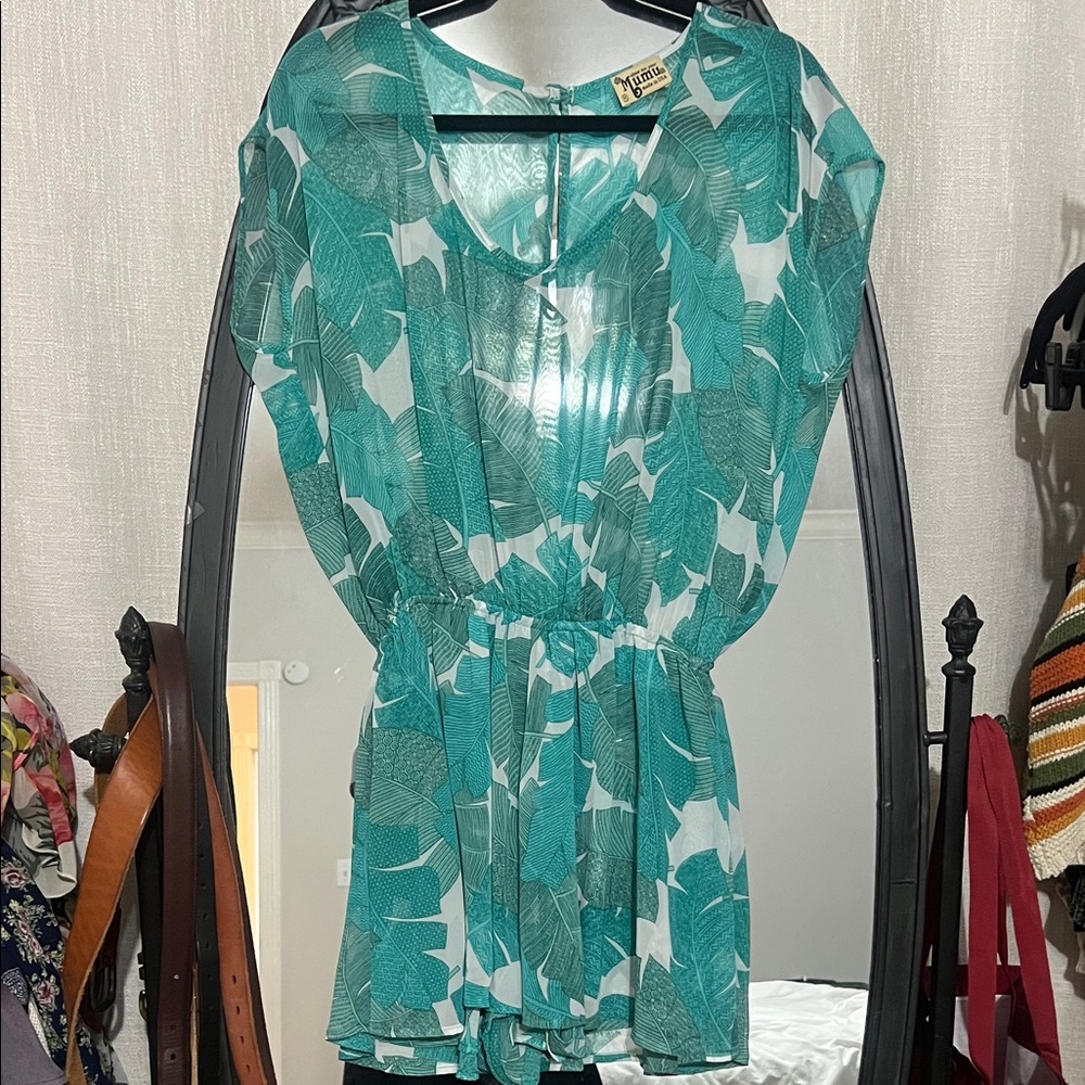 Show me your mumu Green Leaf Romper